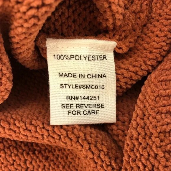 Moon  & Madison Balloon Sleeve Cardigan | Rust | Size L - Picture 4 of 5